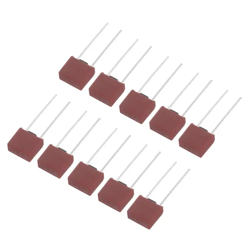 Miniatura 6 de uxcell 30pcs DIP montado en miniatura cuadrado lento golpe micro fusible para piezas electrónicas PCB LCD reparación, T1A 1A 250V, rojo