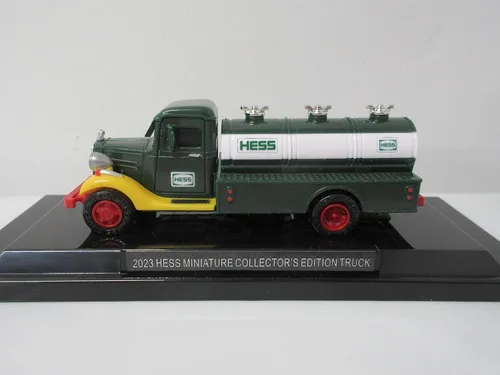 Miniatura 2 de Hess Toy Truck 2023 25th Anniversary Mini Collection - Primer camión, camión de juguete con crucero espacial y petrolero