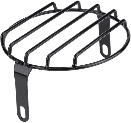 Miniatura 8 de Parrilla para faros delanteros de motocicleta, 65 pulgadas, montaje lateral, cubierta redonda, ajuste directo para Cruiser Chopper Bobber Custom