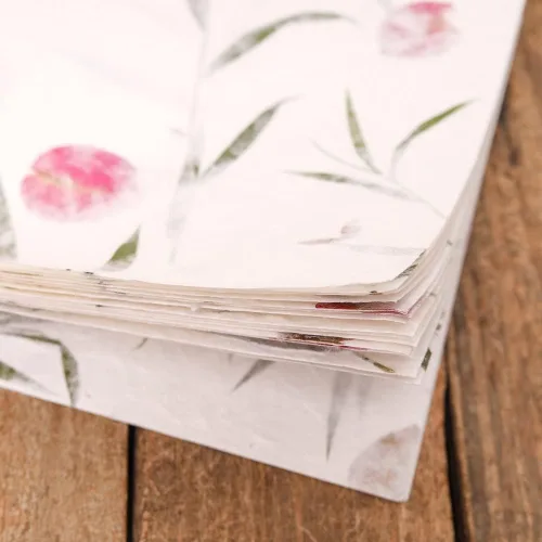 Miniatura 6 de Hojas de papel de morera gruesas A4 hechas a mano, pintura, escritura, papel decorativo, papel para hacer tarjetas, manualidades, 20 piezas