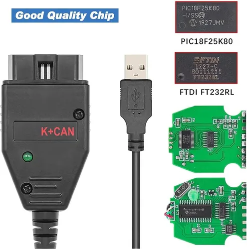 Miniatura 3 de OBD2 K+CAN Commander 1.4 Cable lector de código FTDI FT232RL chip OBDII herramienta de diagnóstico escáner para VAG para Audi para VW para Skoda