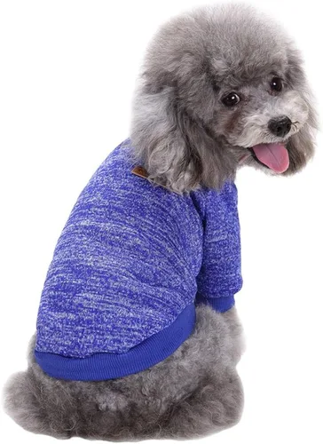 Miniatura 12 de Jecikelon Ropa para Perros Suéter para Perros Ropa Suave para Cachorros Ropa de Invierno Suéteres para Cachorros Atuendo Cálido para Perros Pequeños