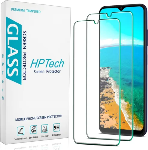 [Paquete de 2] Protector de pantalla diseñado para Samsung Galaxy A03s / Galaxy A03 vidrio templado, antiarañazos, sin burbujas, compatible con