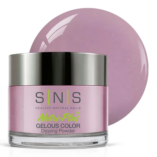 Miniatura 35 de SNS Polvo de inmersión de uñas, polvo de inmersión de color geloso, rosa brillante (rojo/magenta, brillante), color de uñas acrílico de larga