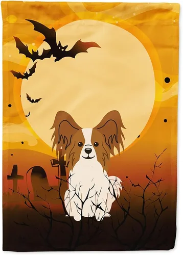 Miniatura 57 de Caroline's Treasures BB4307GF - Bandera de Halloween Airedale para jardín, bandera decorativa para patio exterior, obras de arte de patio, macizos