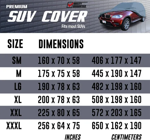 Miniatura 7 de FH Group Cubierta SUV resistente al agua no tejida de ajuste universal XXXL