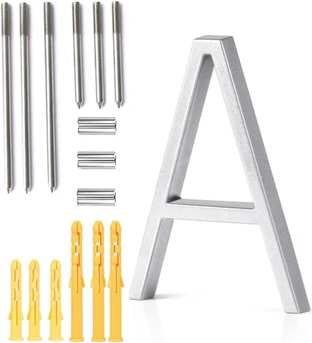 Miniatura 19 de Número de casa flotante de 5'', números de casa modernos - aleación de zinc, número de dirección de casa con exquisito proceso de dibujo - dorado