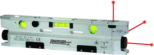 Miniatura 3 de Johnson Level & Tool 40-6184 - Nivel láser de torpedo magnético, color plateado y negro, 1 nivel láser