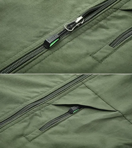 Miniatura 4 de Spanye Chaleco ligero para hombre, con bolsillos, chaqueta resistente al viento, para deporte, golf, trabajo