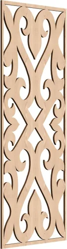 Miniatura 20 de Keene Paneles de pared decorativos de madera con calado, 9 3/8 pulgadas de ancho x 24 3/8 pulgadas de alto x 1/4 de alto, roble rojo rojo (Red Oak)