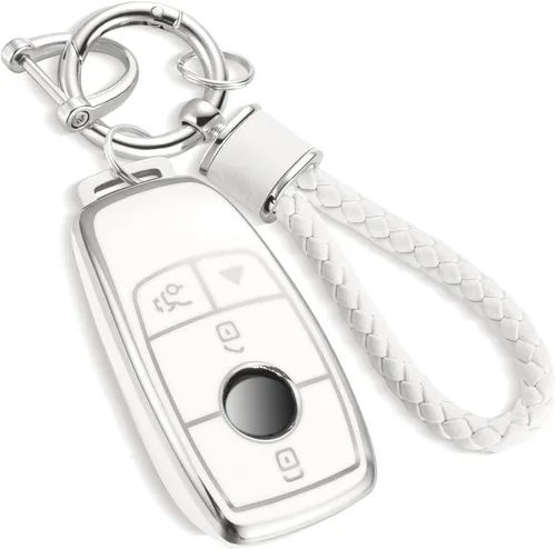 Miniatura 45 de para Cadillac - Funda para llavero con cuerda trenzada metálica, funda suave mejorada para 2020 en adelante CT4 CT5 CT6 XTS XT4 XT5 ATS, etc.