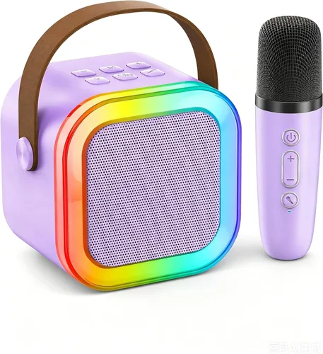 Miniatura 10 de Mini máquina de karaoke para niños y adultos, 2026, los mejores regalos de cumpleaños para niñas y niños de 3, 4, 5, 6, 7, 8 años, juguetes