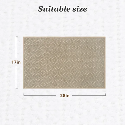 Miniatura 2 de AMOAMI Tapete de baño fino, súper absorbente, antideslizante, parte trasera de goma, tapetes de baño para baño, secado rápido, superficie
