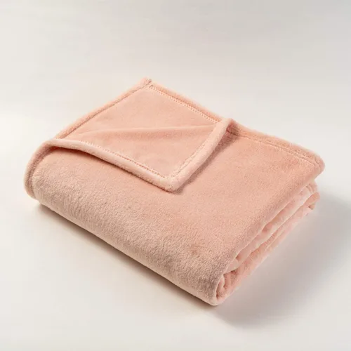 Miniatura 3 de Manta de franela de forro polar, tamaño rosa rubor, para todas las estaciones, ligera, acogedora, súper suave, de lujo para sofá o cama