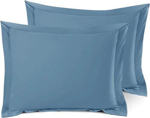 Miniatura 8 de Nestl Juego de 2 fundas tipo sham de almohada suaves - Fundas de almohada de microfibra de doble cepillado - Fundas de almohada de cama premium