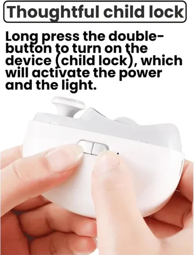 Miniatura 8 de Cortaúñas eléctrico para personas mayores, recortadora de uñas automática segura y recargable para uñas gruesas, ancianos, bebés, niños y mujeres