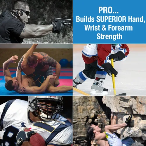 Miniatura 5 de Prohands PRO Ejercicio de Mano, Ejercitador de Dedos (Fortalecedor de Agarre de Mano), con Resorte, Sistema de Pistón de Dedos, Aislamiento