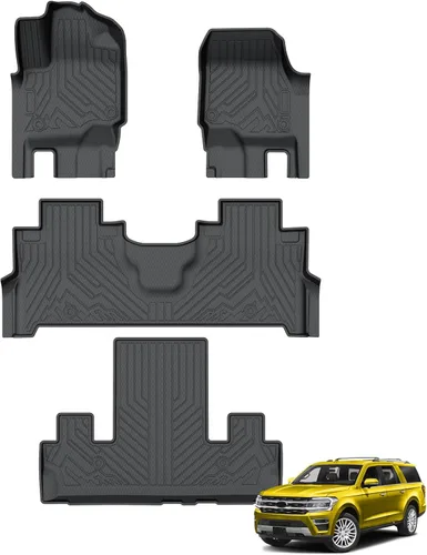 Miniatura 31 de KUST Alfombrillas de suelo personalizadas para Nissan Titan 2017-2024/Nissan Titan XD Crew Cab 2016-2024