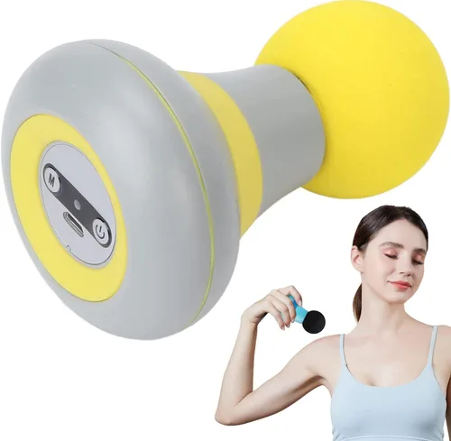 Miniatura 8 de Mini pistola de masaje, mini masajeador portátil con carga USB, masajeador personal eléctrico de mano con vibración de 6 velocidades, masajeador