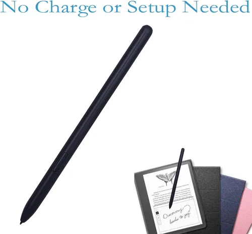 Miniatura 2 de Lápiz capacitivo negro de repuesto para Kindle Scribe, sensibilidad a la presión 4096, bolígrafo EMR de absorción magnética para escritura digital