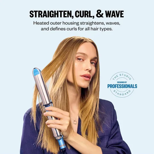 Miniatura 2 de BaBylissPRO Nano Titanium Prima Ionic Hair Straightener – Professional Flat Iron & Curling Iron in One for Stylists, Pro Styling Hair Tool
