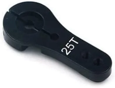 Miniatura 3 de KingVal Reemplazo CNC 25T - Brazo de bocina servo de dirección de metal de 1.378 in, rosca M3, piezas RC compatibles con Futaba/Savox/HL/HSP/HD
