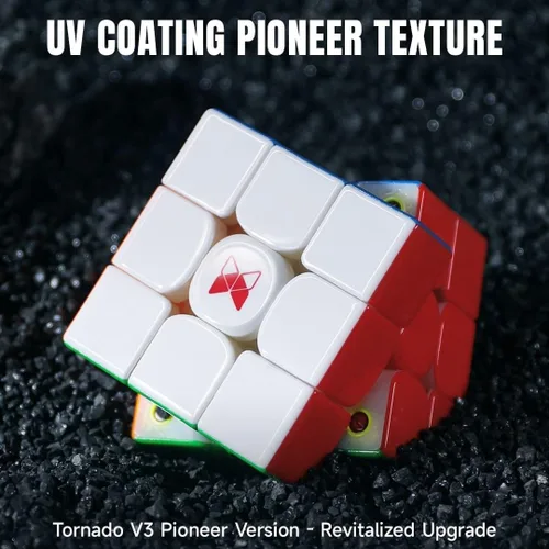 Miniatura 2 de CuberShop QY X Man Tornado V3 M UV Coated (Pioneer con MagLev), nuevo cubo magnético de velocidad 3x3, QY Tornado V3 Pioneer UV, 3x3x3 Cubo