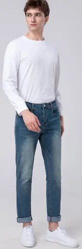 Miniatura 3 de Plaid&Plain Jeans ajustados para hombre