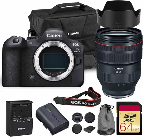 Miniatura 8 de Kit de cámara sin espejo Canon EOS R6 Mark II con lente RF de 24-105 mm f/4 24.2MP de fotograma completo, 4K 60fps, Dual Pixel CMOS AF II