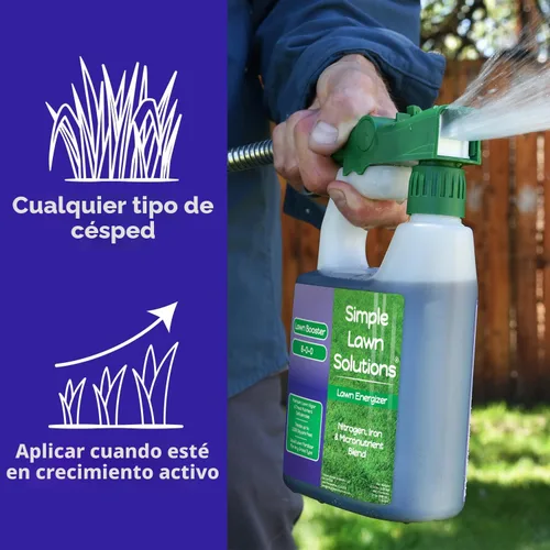 Miniatura 4 de Fertilizante para césped de grado comercial - reforzador de micronutrientes de césped con nitrógeno - fertilizante concentrado en spray de césped