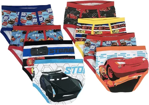 Ropa interior con licencia para niños Mickey Mouse Blaze Cars Paw Patrol Marvel Toy Story paquete de 8 calzoncillos de tamaño para bebésniños