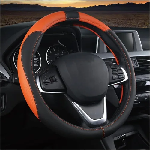 Miniatura 12 de BESULEN Funda para volante de automóvil, protector de volante de cuero suave, fundas universales antideslizantes para volante, agarre cómodo