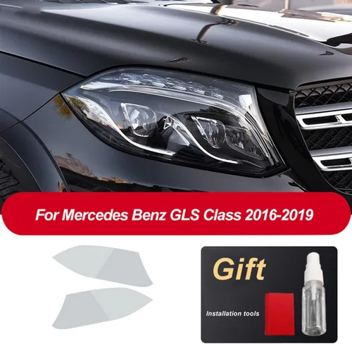 Miniatura 6 de JCAKES Car Headlight Tint Black Protective Film Transparent TPU Sticker ，for Mercedes Benz GLS CLS Class 2016-Present Accessories