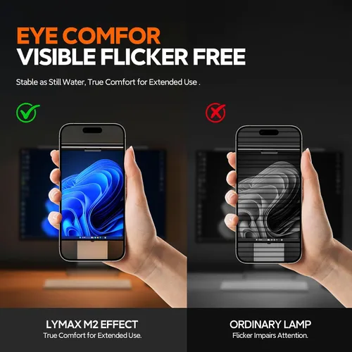 Miniatura 4 de LYMAX Barra de luz para monitor, lámpara de computadora USB para cuidado de los ojos, barra de luz de pantalla regulable, apta para todos