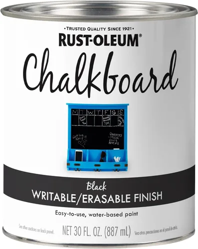 Miniatura 13 de Rust-Oleum 1913830 Pintura en aerosol para pizarra, 11 onzas, color negro