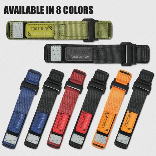 Miniatura 3 de Ritche Correa de reloj deportiva de nailon para hombres y mujeres, correa de repuesto de liberación rápida de 0.787 pulgadas y 0.866 pulgadas
