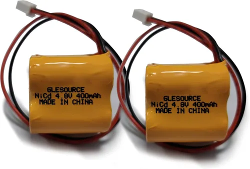Paquete de 2 baterías de repuesto de Ni-CD de 4.8 V para MK Power MH29673, CUSTOM-196, Dantona BL93NC484, BST D-2/3AA400MAH, OSA162 ANIC1361 Luz de