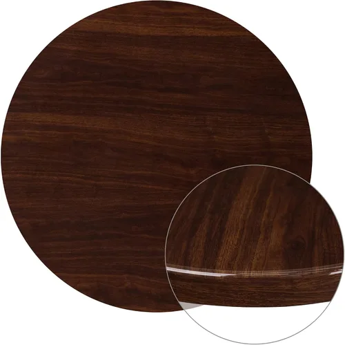 Miniatura 8 de Flash Furniture - Tapa de mesa de resina brillante de 30.0 x 48.0 pulgadas, con borde caído de 2.0 pulgadas de grosor