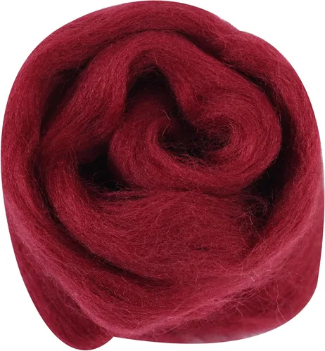 Miniatura 51 de 24 tipos de lana rosa, 4.23 oz (120 g), adecuado para fieltro húmedo y fieltro de aguja de telas hiladas de lana. Un paquete de prueba está Tonos