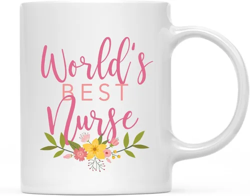 Miniatura 99 de Andaz Press Taza de café de 11 oz, regalo de broma de la mejor abbuela del mundo, diseño floral, paquete de 1