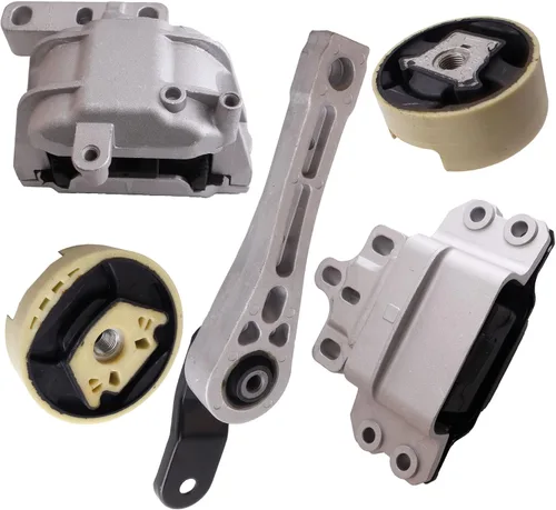 Miniatura 9 de Juego de 5 soportes de motor y montaje de transmisión compatibles con A3 2006-2013, EOS 2007-2016, GTI 2006-2014, Jetta 2006-2008, repuesto Jetta