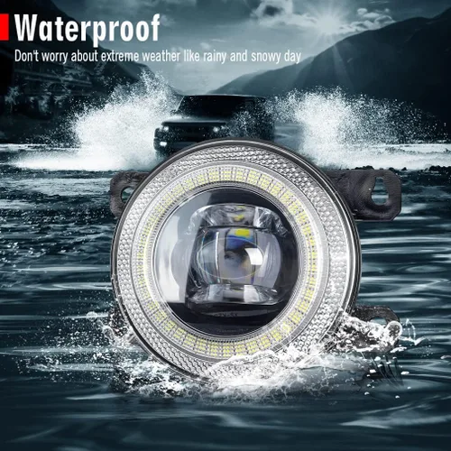 Miniatura 6 de Faro Antiniebla LED con Lente de Reemplazo de Ojo de Ángel con Anillo de Halo para Ford 13-16 Fusion, 11-15 Explorer, 08-14 Focus, 15-17 Mustang