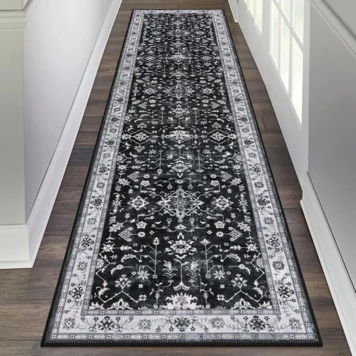 Miniatura 64 de HEBE Alfombra Pasillo 2'x10' Lavable Vintage Desgastada Alfombras de Área Antideslizante Alfombra de Lavandería Boho Alfombras de Piso para Pasillos