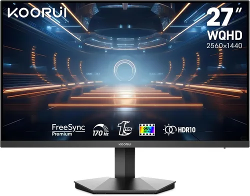 Miniatura 10 de KOORUI Monitor de computadora 22 Pulgadas PC Gaming Full HD 1080P 100Hz Panel VA LCD con altavoces sincronización adaptativa