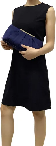 Miniatura 7 de CHARMING TAILOR Bolso de noche elegante plisado de satén formal simple y elegante para mujer