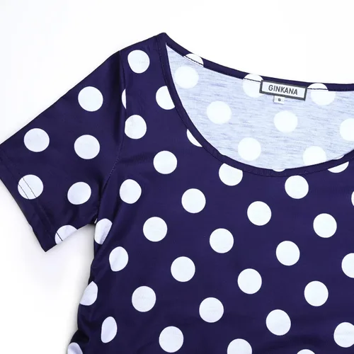 Miniatura 37 de GINKANA Blusas de maternidad de manga corta, diseño floral, fruncido, casual, para mamá, para embarazo