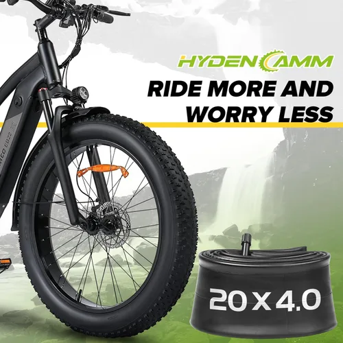 Miniatura 6 de 1/2/4 Pack 20x4 26x4.0 Fat Bike Tube with AV 32mm Schrader Valve, Premium Butyl Rubber Fat Tire Bike Tubes with Tire Levers, 20, 26x3.5-4.5 Bike
