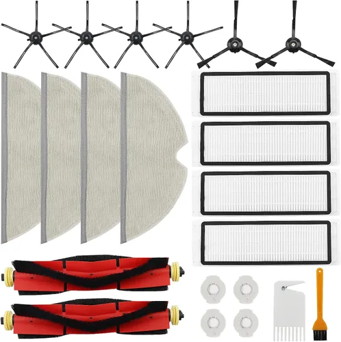 Miniatura 8 de Kit de accesorios S7 MaxV Ultra para Xiaomi Roborock S7 S7 + S7 MaxV, S7 MaxV Plus, T7S T7 plus T7S plus aspiradoras robot, 2 cepillos de rodillo, 4
