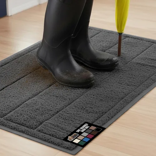 Miniatura 10 de GORILLA GRIP Dirt Grabber - Tapete de malla para puertas, de bajo perfil, resistente a manchas y decoloración, tiras de secado rápido resistentes