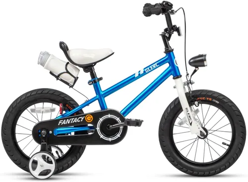 Miniatura 7 de Glerc Fantacy Kids Bike, 12-20 Inch Children Bicycle for 2-13 Years Old Boys Girls, Kids Bicycle with Water Bottle Holder & Headlight & Training Azul
